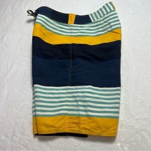 Patagonia‎ Striped Board Shorts Swim Trunks Mens 32